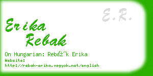 erika rebak business card